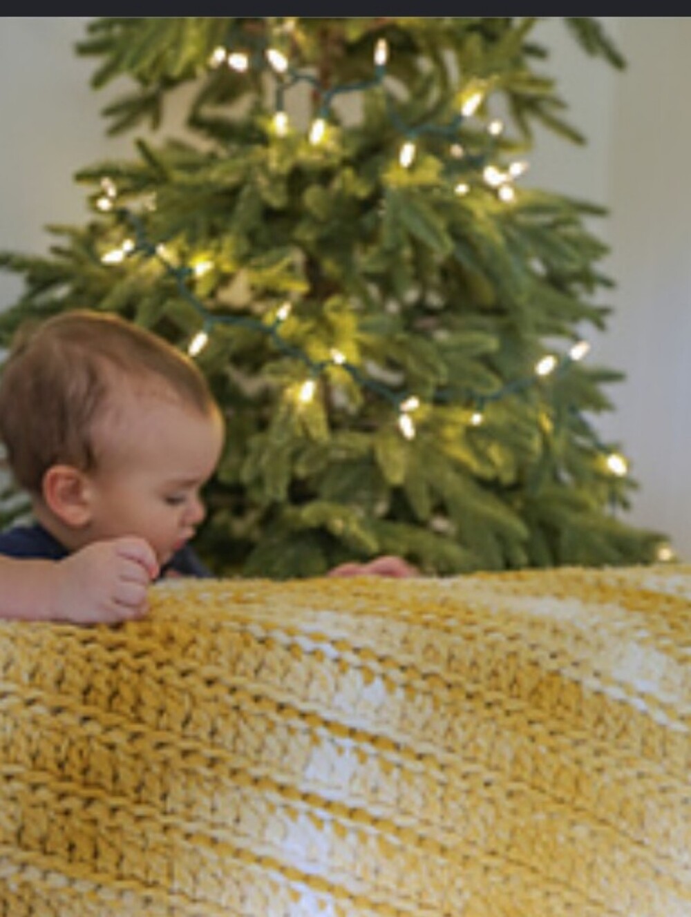 Handmade Mustard Crochet Blanket - Super Warm&Cozy💛